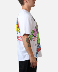 73Studio Marvel The Hulk Lashes Out All Over Print T-Shirt White