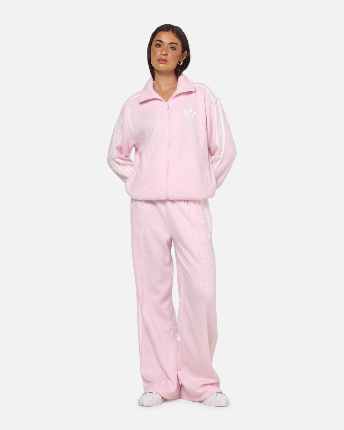 限定adidas MOHAIR FIREBIRD TRACK TOP ピンク L Adidas Women's Mohair Firebird Track Top Clear Pink | Culture Kings NZ