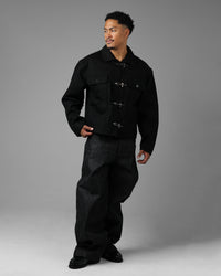 Loiter Hybrid Denim Jacket Black