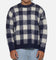 Carre Ombre Knitted Jumper Navy Plaid