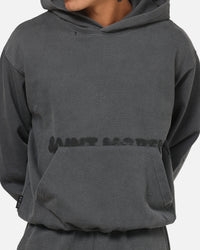 Saint Morta Apocalypse Boxy Hoodie Washed Charcoal