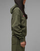 Loiter Hybrid Premium Hoodie Olive/Pink