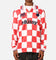 Stüssy Football Polo Long Sleeve T-Shirt White/Red Check