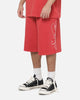 Saint Morta Scripted Baggy Shorts Vintage Washed Red
