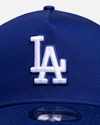 New Era Los Angeles Dodgers 'Running Stitch' 9FORTY A-Frame Snapback Official Team Colours