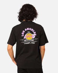 Mitchell & Ness Los Angeles Lakers Arch T-Shirt Faded Black
