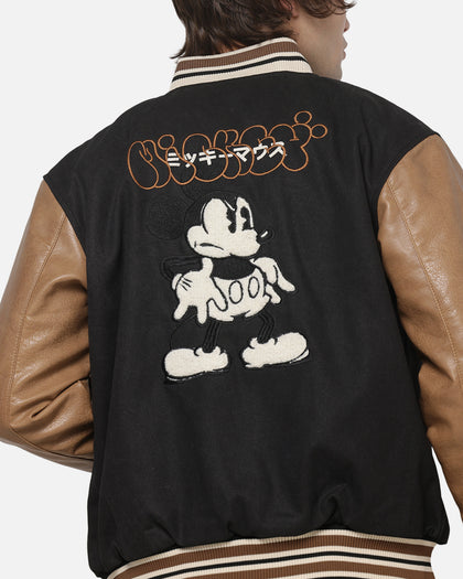 Carré x Disney Mickey & Friends Varsity Jacket Washed Black