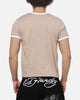 Ed Hardy Flame Skull Ringer T-Shirt Mushroom