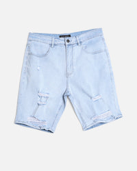 Saint Morta Thrashed Shorts Pale Blue
