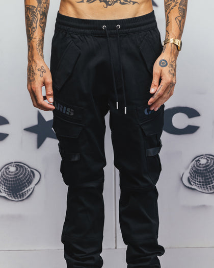 Carré Reflective Transition Cargo Joggers Black/Multi-coloured