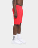 Champion Champion x Culture Kings Rev Weave Shorts Red/Gold