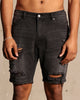 Saint Morta Destroyer Distressed Shorts Vintage Black