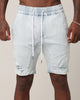 Saint Morta Annex Denim Shorts Light Blue