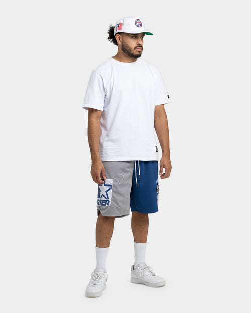 Starter Slider Mesh Shorts Blue/Grey
