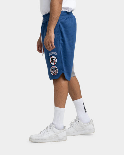 Starter Slider Mesh Shorts Blue/Grey