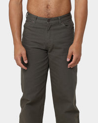 Dickies Relaxed Fit Duck Jeans Rinsed Moss Green