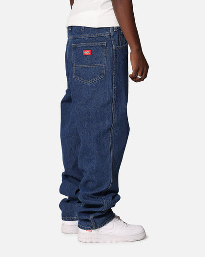 Dickies Relaxed Straight Denim Jeans Stone Washed Indigo