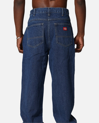 Dickies Relaxed Straight Denim Jeans Stone Washed Indigo