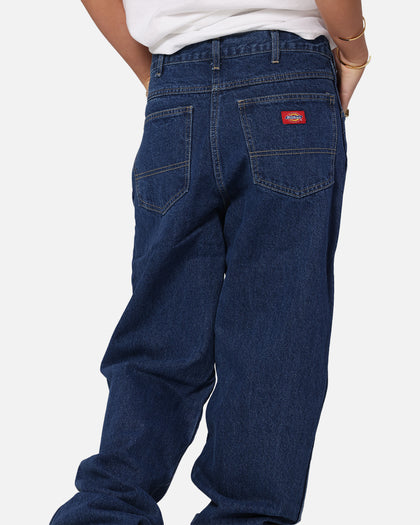 Dickies Relaxed Straight Denim Jeans Stone Washed Indigo
