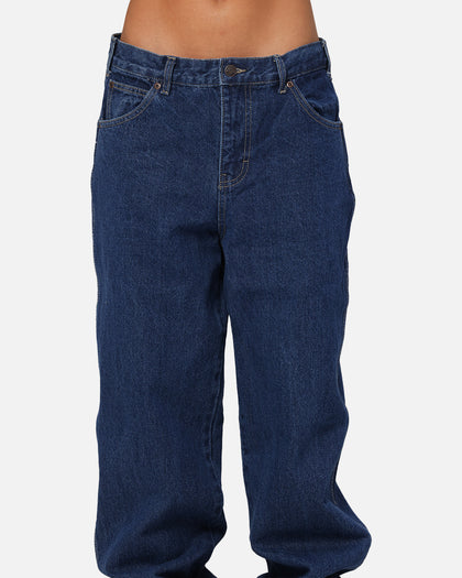 Dickies Relaxed Straight Denim Jeans Stone Washed Indigo