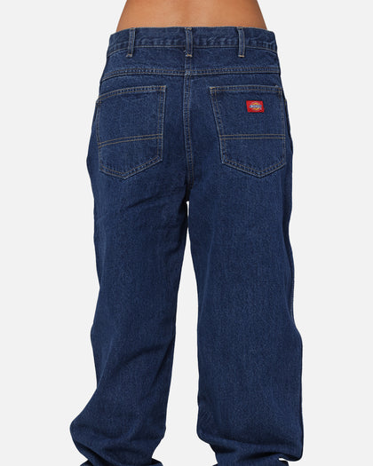 Dickies Relaxed Straight Denim Jeans Stone Washed Indigo