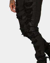 Saint Morta Furious Skinny Jeans Black Wax