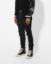 Saint Morta Furious Skinny Jeans Black Wax