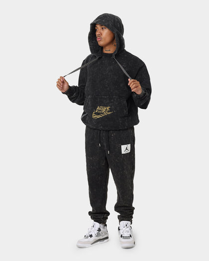 Jordan Essential Statement Washed Fleece Pants Black