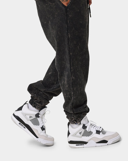 Jordan Essential Statement Washed Fleece Pants Black