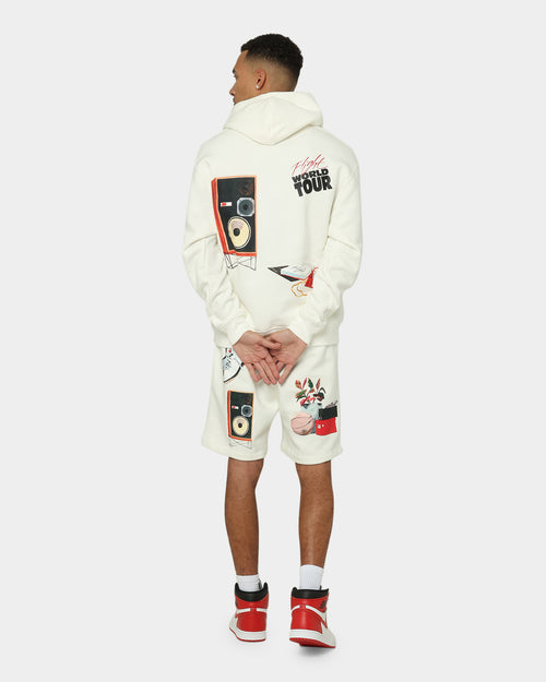 Jordan Flight Artist Series Fleece Shorts Sail/Black/University Red