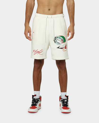 Jordan Flight Artist Series Fleece Shorts Sail/Black/University Red
