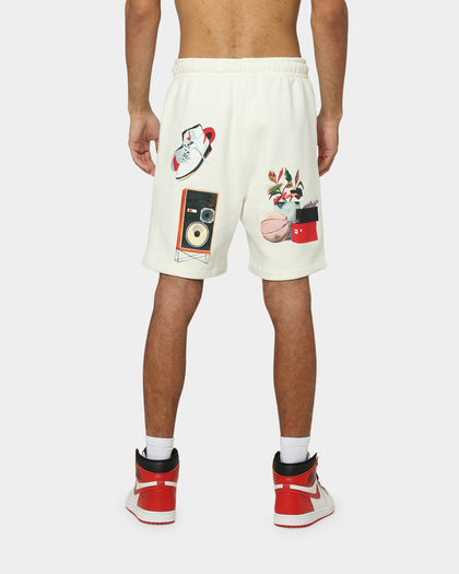 Jordan Flight Artist Series Fleece Shorts Sail/Black/University Red