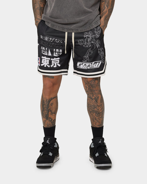 Goat Crew Patchwork Shorts Black/White
