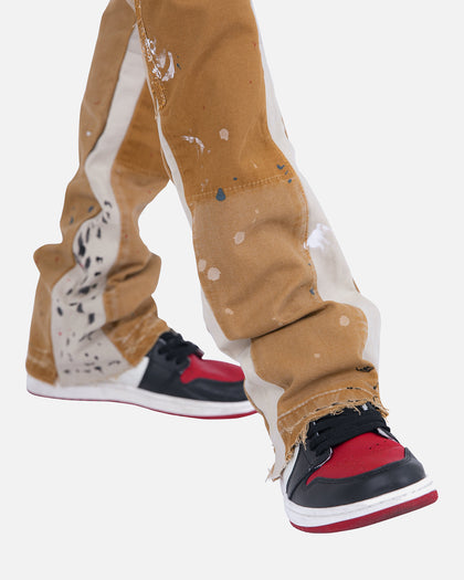 MNML B243 Flare Denim Jeans Brown