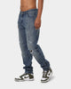 Carré Bouffant Distressed Jeans Vintage Blue