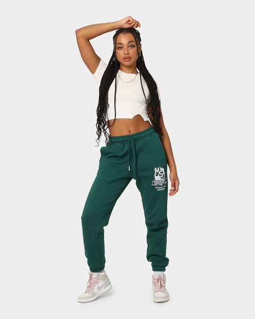 National Collegiate Athletic Association Michigan State University Spartans Women's W Letter Patch Tracksuits Rain Forest