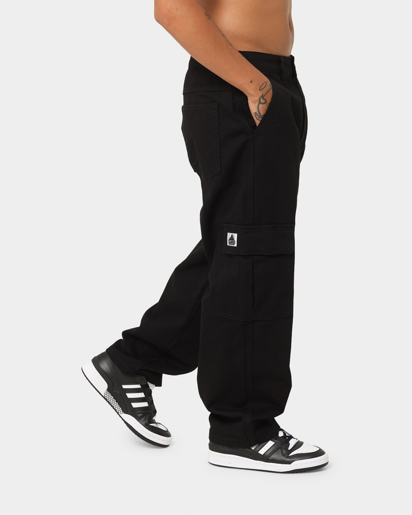 X-Large 91 Cargo Pants Black | Culture Kings NZ