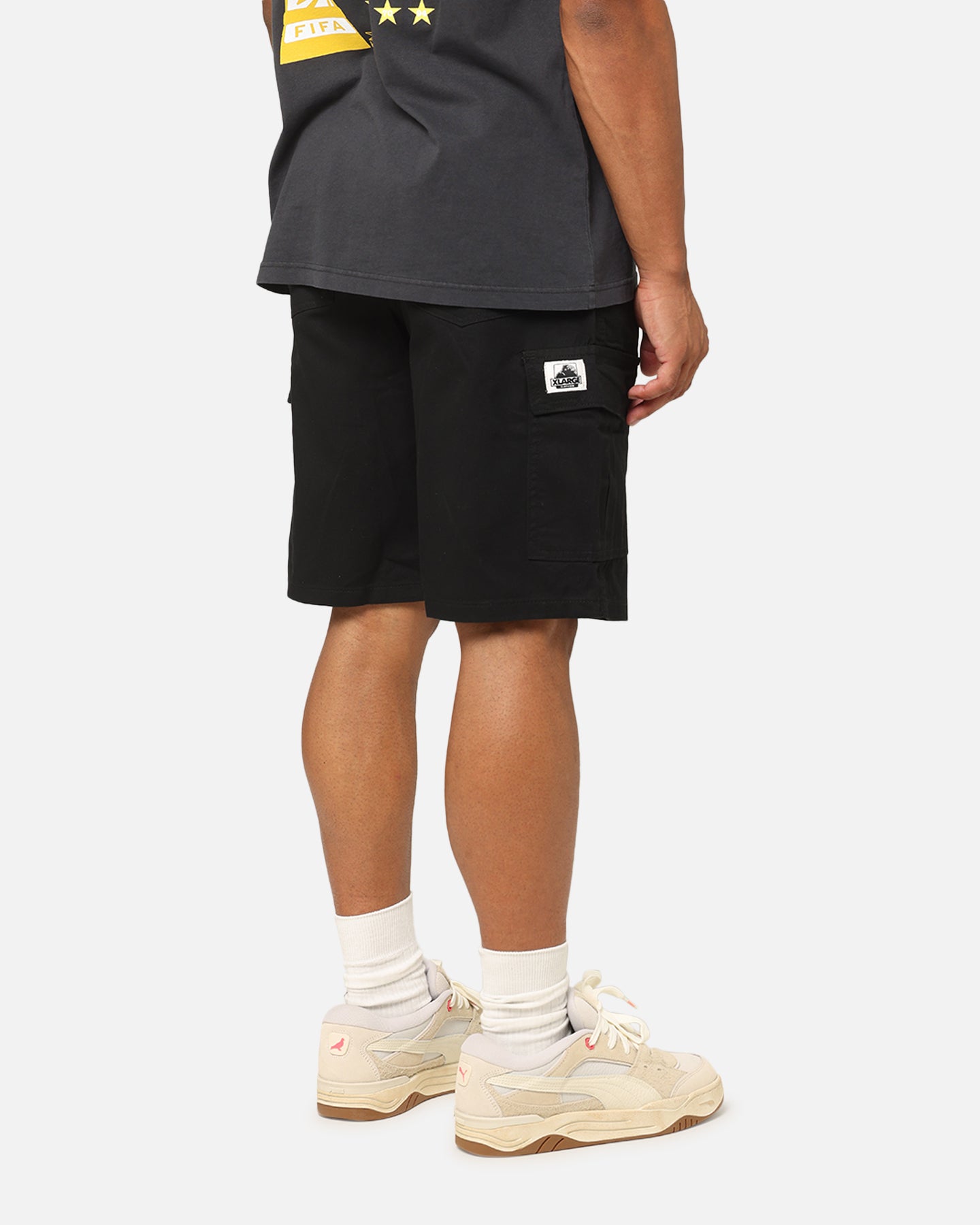 X-Large 91 Cargo Shorts Black | Culture Kings NZ