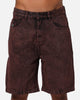 X-Large Bull Denim 91 Shorts Burgundy