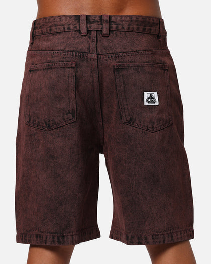 X-Large Bull Denim 91 Shorts Burgundy