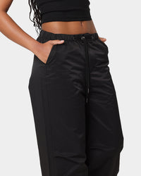MNML Women's Parachute Pants Black