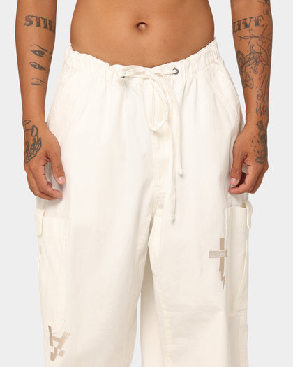 Loiter X The Anti Order Parachute Pants Off White