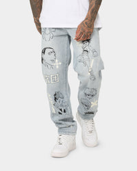 Goat Crew Hunter X Hunter Jeans Vintage Blue