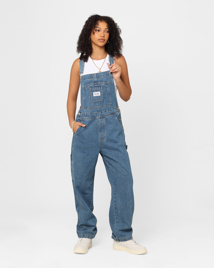 Stussy Women's Nevada Denim Overalls Indigo Denim | Culture