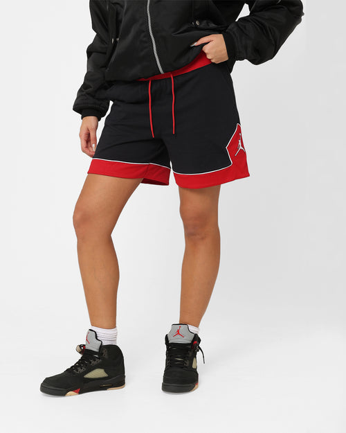 Jordan Women's Lightweight Diamond Shorts Black/Gym Red/White