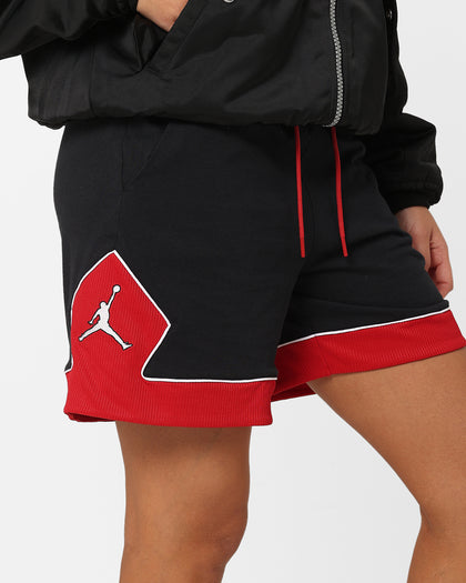 Jordan Women's Lightweight Diamond Shorts Black/Gym Red/White