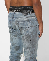 Saint Morta Acid Destroyer Jeans Blue/Black