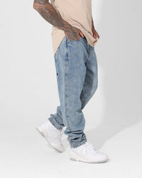 Saint Morta Empire Relaxed Jeans Blue Stonewash