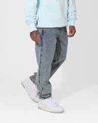 Saint Morta Empire Relaxed Jeans Blue Acidwash