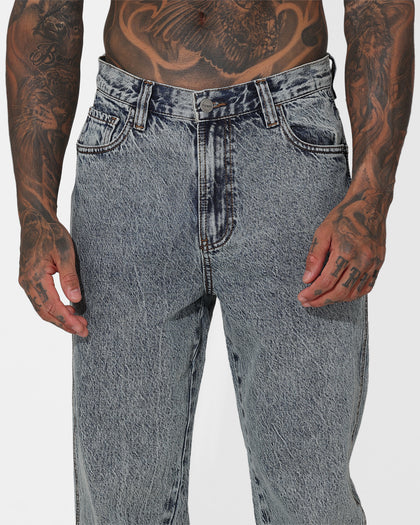 Saint Morta Empire Relaxed Jeans Blue Acidwash